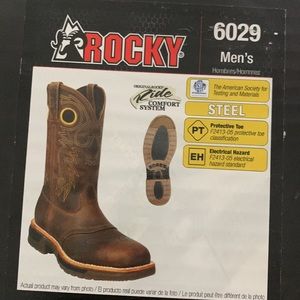 NWB Rocky steel toe boots